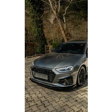 TMZ Garage Audi A4 B9 S Line Ön Lip 2019-2024 | Parlak Siyah Sportif Ön Tampon Eki
