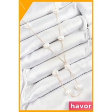 Havor Pirinç Kalp Figürlü Y Kolye Kadın Aksesuar