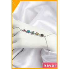 Havor Pirinç Zirkon Taşlı Şahmeran Figürü Gümüş Renginde