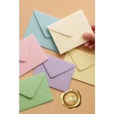 MarkEntegra Minik Zarf Seti, 30 Adet 7x9 cm Farklı Renklerde Tasarım