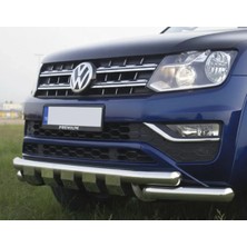 TMZ Garage 2010-2021 Volkswagen Amarok Shark Ön Tampon Koruma Demiri Krom 76MM