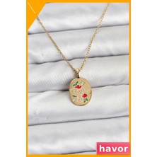 Havor Paslanmaz Çelik 45CM Zincirli Kadın Kolyesi
