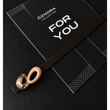 Öznora Oval Gold Tokalı Ince Kadın Kemer