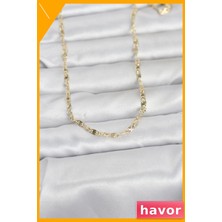 Havor 60 cm Gemici Zincir Kolye 14K Altın Renk Kaplama