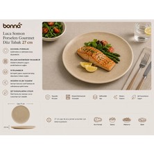 Bonna Luca Somon Gourmet Düz Tabak  27 cm