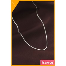 Havor Paslanmaz Çelik Ince Zincir Kolye 60CM Uzunluk