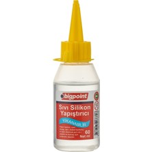 Bigpoint Sıvı Silikon Yapıştırıcı 60 ml Yıkanabilir Kağıt Karton Ahşap Deri İçin İdeal