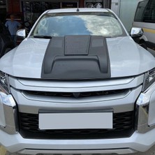 TMZ Garage Mitsubishi L200 2015-2022 Kaput Scoop Kaplama | Kaput Üstü Hava Girişi Görünümlü Kaplama – Siyah