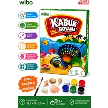 Wibo Deniz Kabuğu Boyama Seti 6 Renk Boya ve Fırça Dahil Eğitici Hobi Seti