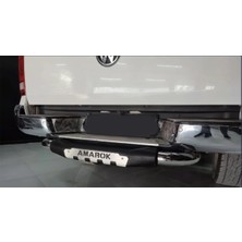 TMZ Garage Volkswagen Amarok 2010-2022 Arka Tampon Koruma Demiri | Krom Arka Koruma Barı