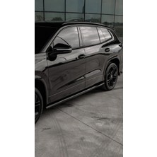 TMZ Garage Volkswagen Tayron 2025+ R-Line Yan Marşpiyel Seti | Piano Black Sportif Yan Tasarım