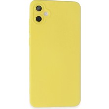 Asil Acar Home Samsung Galaxy A05 Kılıf Nano İçi Kadife Silikon - Sarı
