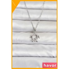 Havor Paslanmaz Çelik Caretta Caretta Model Kolye 45CM Gümüş