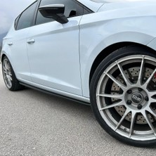 TMZ Garage Seat Leon Fr 2012-2019 Yan Marşpiyel Seti | Piano Black Sportif Yan Etek