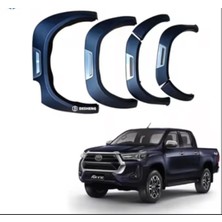 TMZ Garage 2015-2020 Toyota Hilux Revo Uzun Çamurluk Dodik Kaplama Kabartma Koruma 6 Parça Ithal Ürün