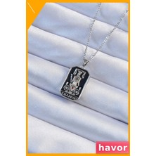 Havor Paslanmaz Tarot Sembollü Kolye 45CM Uzunluk