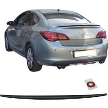 TMZ Garage 2010-2015 Opel Astra J Kasa Sedan Bagaj Üstü Spoiler Parlak Siyah