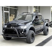 TMZ Garage Mitsubishi L200 2007-2014 Dakar Dodik Seti | Mat Siyah Vida Görünümlü Çamurluk Dodik (Fender Flare)