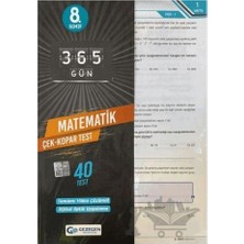 Gezegen Yayıncılık 8.Sınıf 365 Gün Matematik 40 Yaprak Test