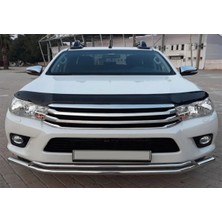 TMZ Garage Toyota Hilux 2015-2020 Kaput Rüzgarlığı (Hood Deflector) | Piano Black Kaput Koruma Siperliği