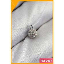 Havor Misineli Topcuk Gümüş Renkli Hayalet Kolye Aksesuar