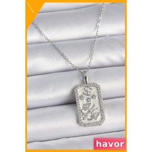 Havor Yengeç Burcu Tasarımlı Zirkon Taşlı Kadın Kolye 45CM Zincir