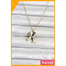 Havor Paslanmaz Çelik Dolphin Model Kadın Kolye 45CM Gold