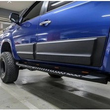 TMZ Garage Mitsubishi L200 2015+ Kapı Koruma Seti | Mat Siyah Kapı Yan Koruma / Kapı Kaplama