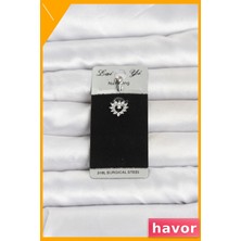 Havor Kalp Model Göbek Piercing 316L Cerrahi Çelik Zirkon Taşlı