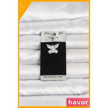 Havor Model Göbek Piercing 316L Cerrahi Çelik Antialerjik Zirkon Taşlı
