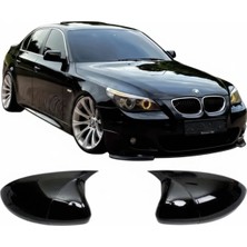 TMZ Garage Bmw 5 Serisi E60 Batman Yarasa Ayna Kapağı Parlak Siyah