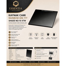 ESBH Rainbow Dın 777 Shade 10 Xtw Kaynak Camı – Kaynak Maskesi Koruma Camı