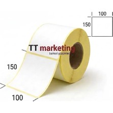 TT Marketing 100×150 Eco Termal Barkod Etiketi (6 RULO=1500 Adet)