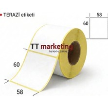 TT Marketing 58X60 Eco Termal Barkod Etiketi ( 8RULO=4000 Adet)