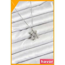 Havor Kararmaz Paslanmaz Çelik Zincir Kolye 45CM Uzunluk