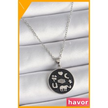 Havor Paslanmaz Çelik Kolye 45CM Zincir Uzunluğu