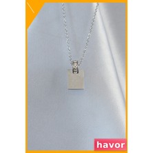 Havor Zirkon Taşlı Aşk Mektubu Tasarımı Kolye