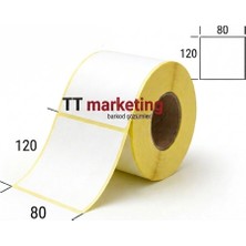 TT Marketing 80×120 Eco Termal Barkod Etiketi ( 4RULO=1800 Adet)