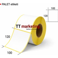 TT Marketing 100×120 Eco Termal Barkod Etiketi ( 6RULO=2700 Adet)