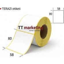 TT Marketing 58X80 Eco Termal Barkod Etiketi ( 10RULO=4000 Adet)