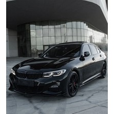 TMZ Garage Bmw 3 Serisi G20 2018-2022 Ön Lip Parlak Siyah | Sport Ön Tampon Lipi Body Kit Ön Alt Lip