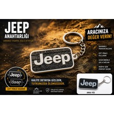 YSN Sounds Jeep Anahtarlık , Jeep Logolu Çift Yönlü Araç Anahtarlık - Hediyelik Jeep Araba Anahtarlığı