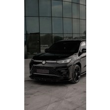TMZ Garage Volkswagen Tayron 2025+ R-Line Ön Lip (Ön Tampon Eki) | Piano Black Sportif Tasarım
