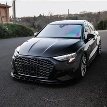 TMZ Garage 2020-2024 Audi A3 8y Advanced Standart Kasa Body Kit Seti Ön Lip Marşpiyel Arka Flap Difüzör Spoiler