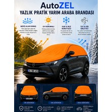 Autozel Peugeot 3008 Uyumlu Yazlık Pratik Yarım Araba Brandası | Uv Korumalı | Nefes Alan Kumaş
