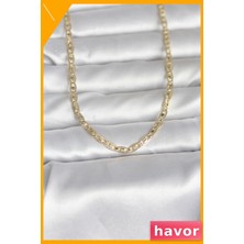 Havor Pirinç Materyal 14K Altın Renk Kaplamalı Kadın Kolye