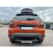 TMZ Garage Dacıa Duster 2010+ Arka Tampon Koruma Demiri Siyah | Duster Yazılı | Off-Road