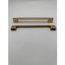 Kulp Center 5 Adet 160-192 mm Modern Mat Altın Mercan 1.sınıf Metal Mutfak Mobilya Kulbu Dolap Kulp