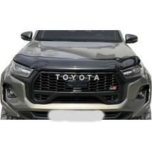 TMZ Garage Toyota Hilux 2021+ Yarasa Kaput Rüzgarlığı (Hood Deflector) | Kaput Koruma Siperliği – Siyah