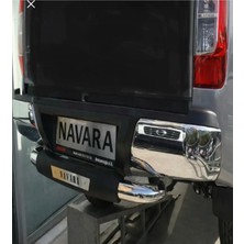 TMZ Garage Tüm Nissan Navara Modelleriyle Uyumlu Arka Tampon Koruma Demiri Krom